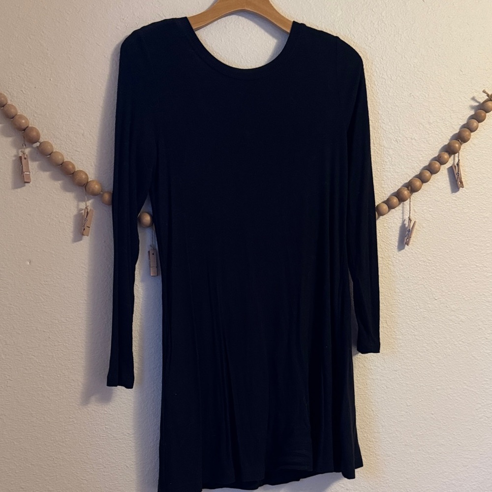 Z Supply Classic Black Long Sleeve Dress